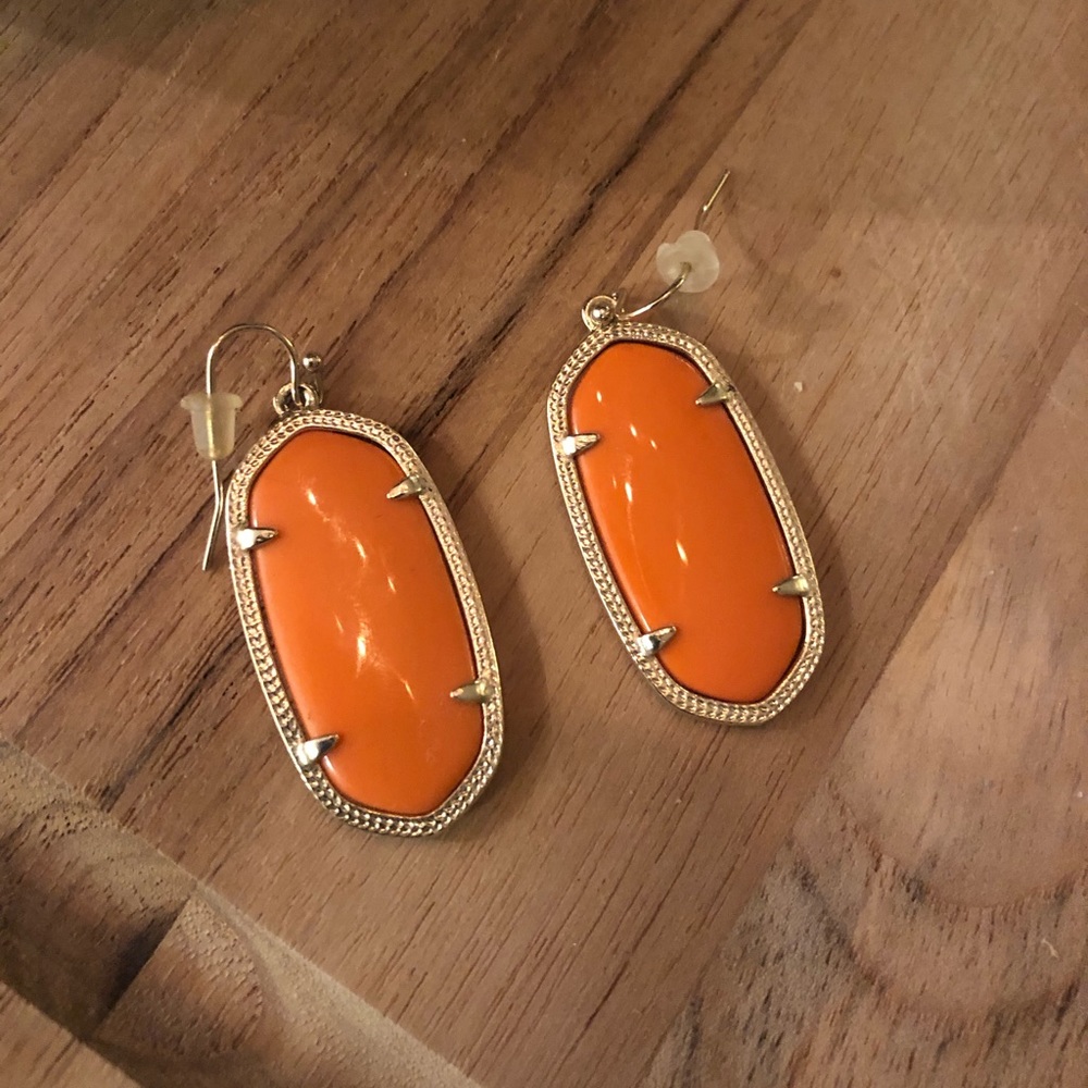 Kendra Scott Earrings (Orange)